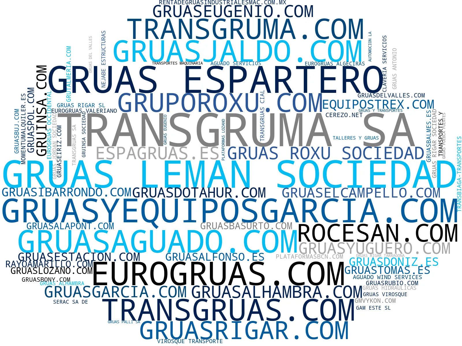 empresas mas grandes del nicho grúas móviles, grúas hidráulicas, grúas telescópicas