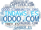 wordcloud de mercado crm odoo, facturación electrónica odoo, personalización odoo