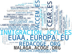 wordcloud de mercado ayuda humanitaria, servicios de integración, inserción laboral migrantes