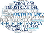 nube de conceptos paneles prefabricados, perfiles de aluminio, trusses metálicos