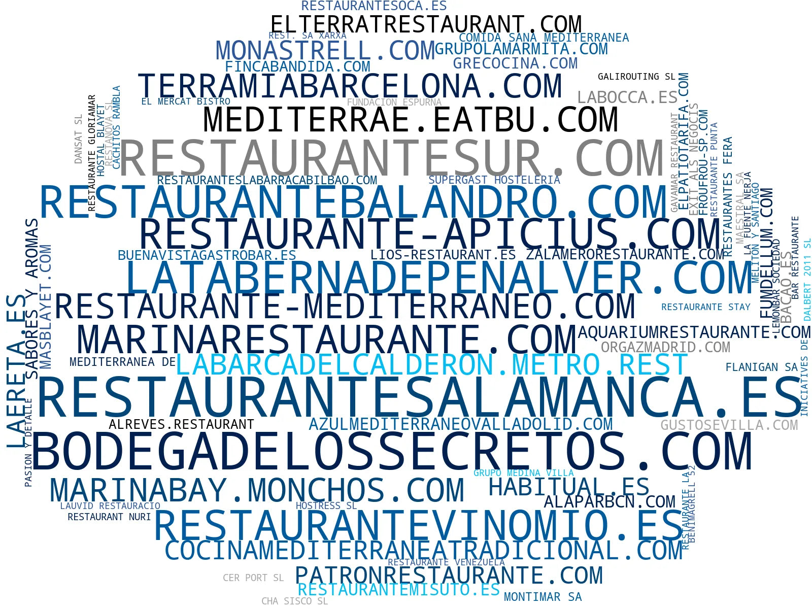 top competidores del nicho tapás tradicionales, vinos españoles, menú del día