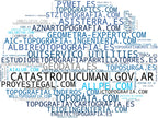 wordcloud de mercado cartografía SIG, delimitación de propiedad, gestión catastral