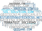 nube de conceptos ingeniería geotécnica, mecánica de suelos, micropilotes de cimentación