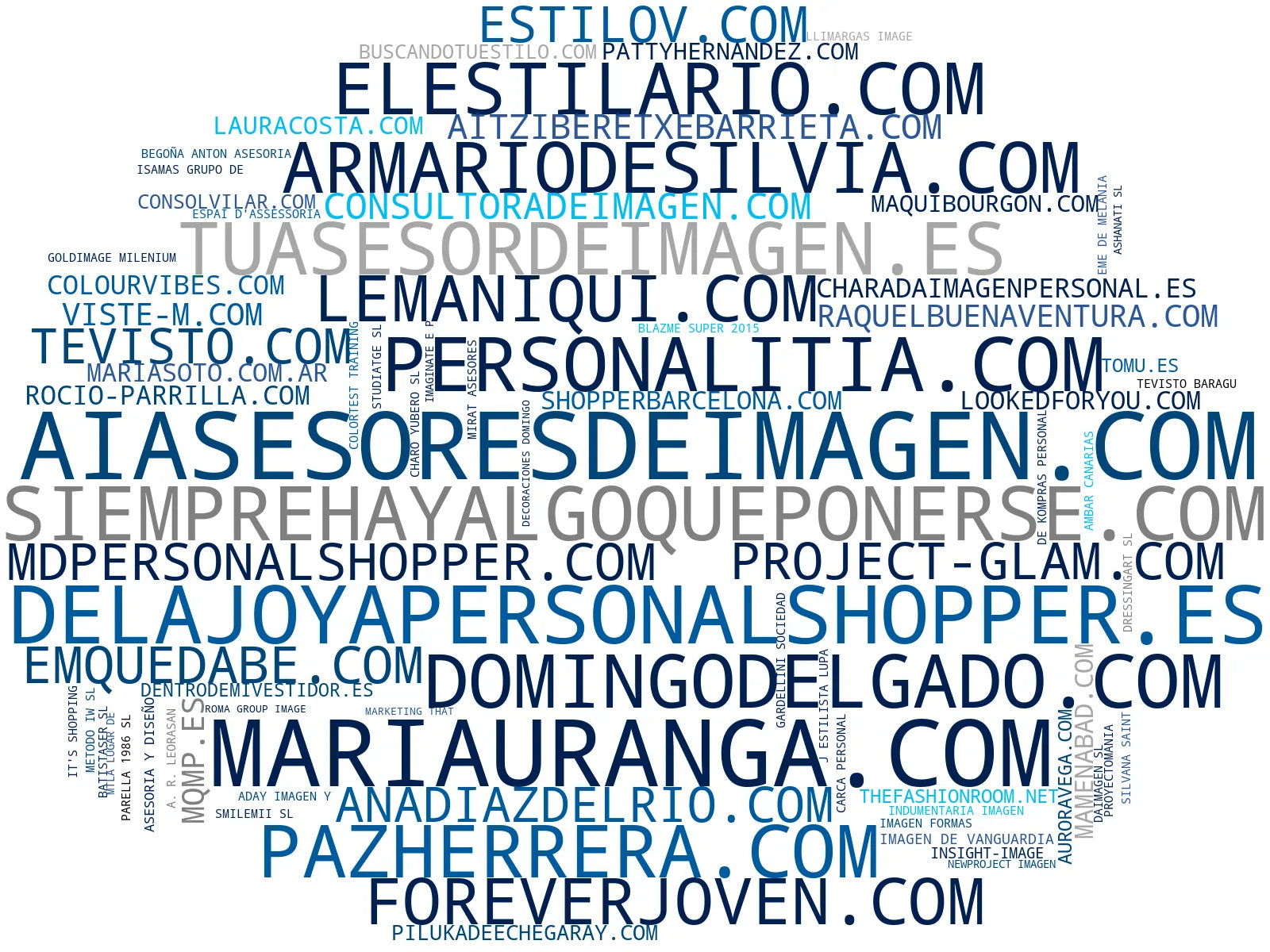 top competidores del nicho asesoría de imagen, talleres de estilo, branding visual