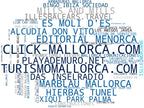 nube de conceptos alojamiento, eventos locales, gastronomía regional