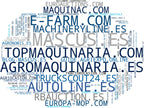 mapa de términos maquinaria pesada, tractores agrícolas, maquinaria usada