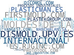 wordcloud de mercado moldes de inyección, producción de piezas plásticas, prototipado rápido
