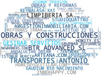 mapa de términos alquiler de inmuebles, construcción y reformas, interiorismo