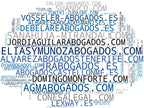 mapa de términos asesoría jurídica, consultoría jurídica, representación legal