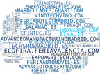 nube de conceptos exposiciones comerciales, ferias de moda, conferencias sectoriales