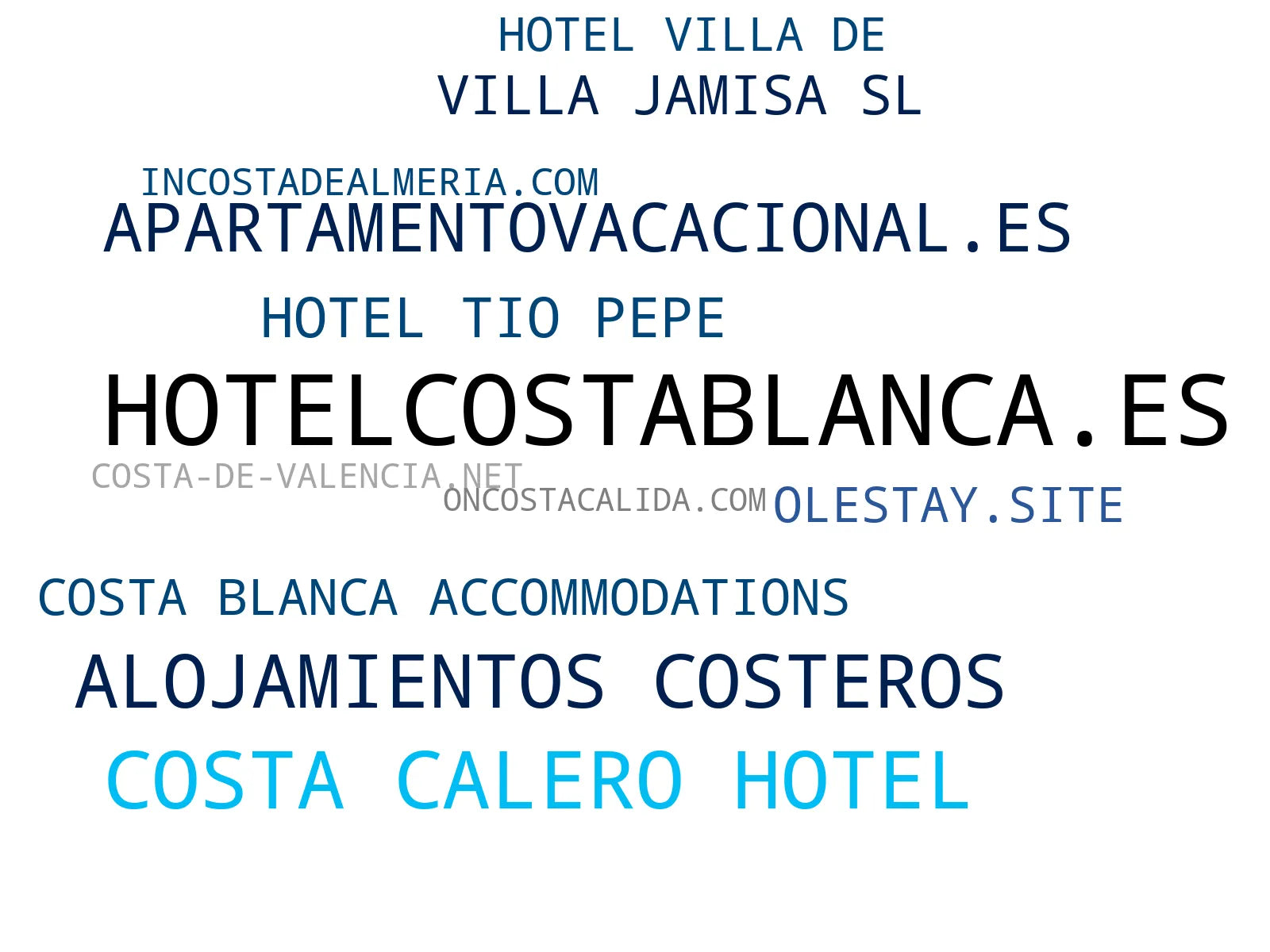 mapa de términos apartamentos costa, hoteles 4 estrellas, alquiler temporada