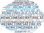 nube de conceptos animación infantil, espectáculos infantiles, pintacaras