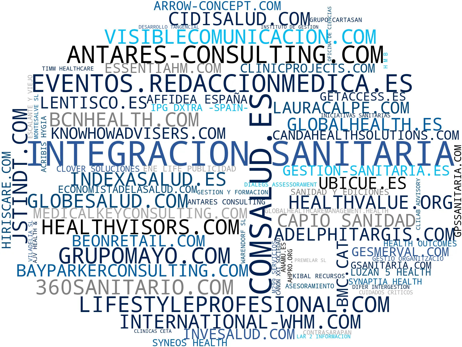 top competidores del nicho consultoría estratégica salud, consultoría en salud, marketing sanitario