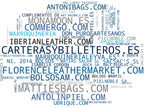 nube de conceptos carteras de cuero, billeteras de cuero, portadocumentos de cuero