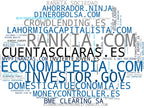 nube de conceptos educación financiera, consejos de ahorro, calculadora financiera