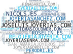 mapa de términos joyas de plata, relojería artesanal, joyería personalizada