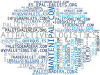 wordcloud de mercado palets madera, alquiler palets, palets usados