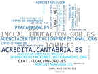 wordcloud de mercado cursos de capacitación, certificación digital, formación profesional