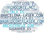 wordcloud de mercado corte láser, fresado CNC, personalización objetos