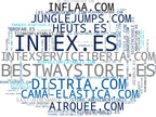 wordcloud de mercado piscinas inflables, parques acuáticos inflables, colchones inflables