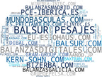 wordcloud de mercado balanzas de precisión, balanzas comerciales, software de pesaje