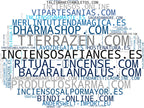 wordcloud de mercado scented candles, crystal stones, incense burners