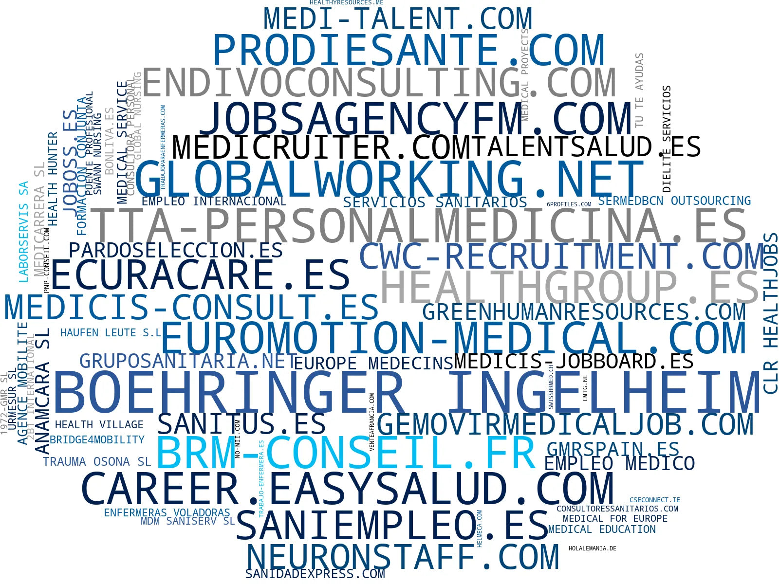 top empresas del rubro reclutamiento sanitario, homologación títulos médicos, servicios empleo salud