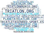wordcloud de mercado entrenamiento triatlón, licencia deportiva, acuatlón