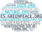 mapa de términos conservación biodiversidad, cuidado humedales, turismo sostenible