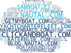 mapa de términos alquiler de barcos, charter con tripulación, alquiler de veleros