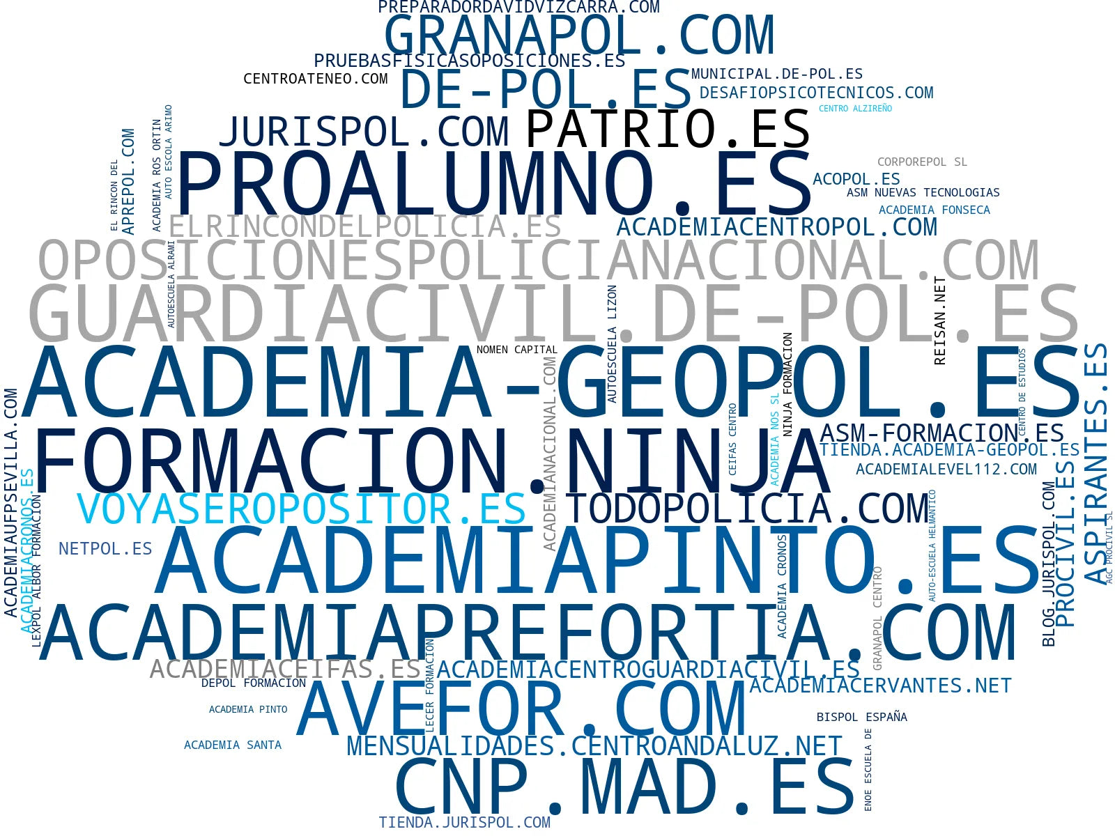 top competidores del nicho oposición policía nacional, clases presenciales oposiciones, preparación pruebas entrevista