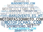 nube de conceptos rutas en moto, reseñas motocicletas, eventos moteros
