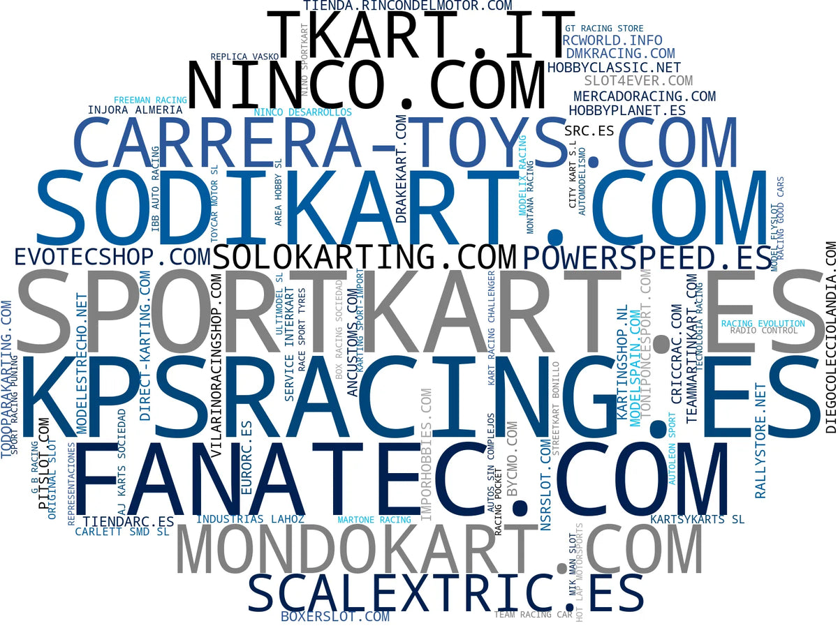 top empresas españa rubro accesorios RC, motores kart, volantes simulación