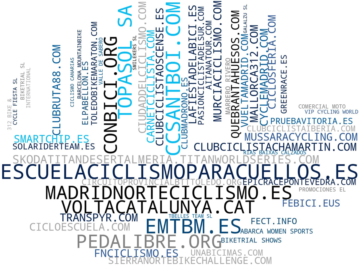 top competidores del nicho ruta ciclismo, ruta montaña, cicloturismo