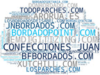 wordcloud de mercado serigrafía, ropa personalizada, vinilo textil
