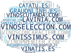 mapa de términos destilados artesanales, espumosos cava, accesorios de vino