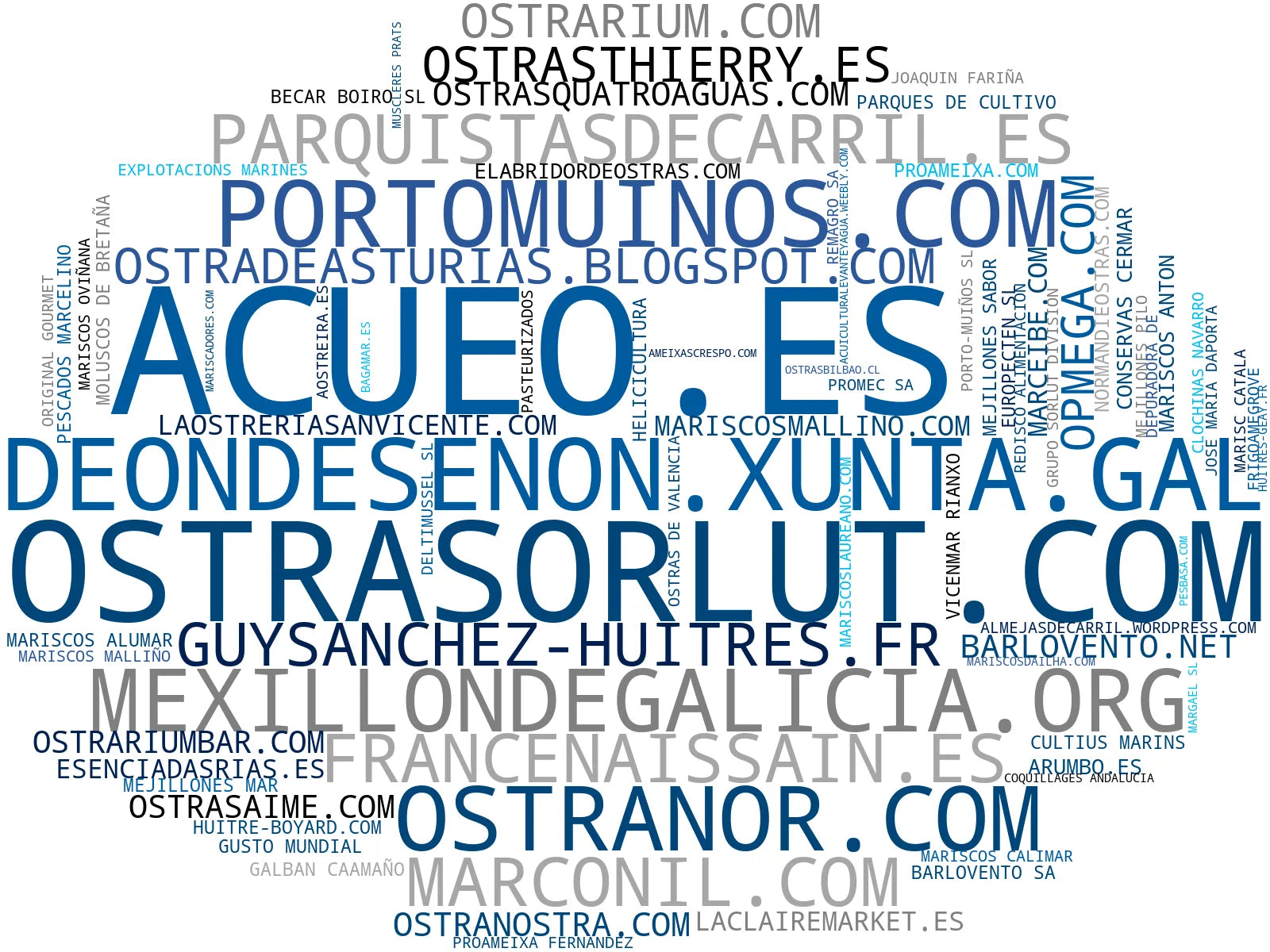 empresas españolas del sector almejas gallegas, pescados y mariscos, marisco fresco