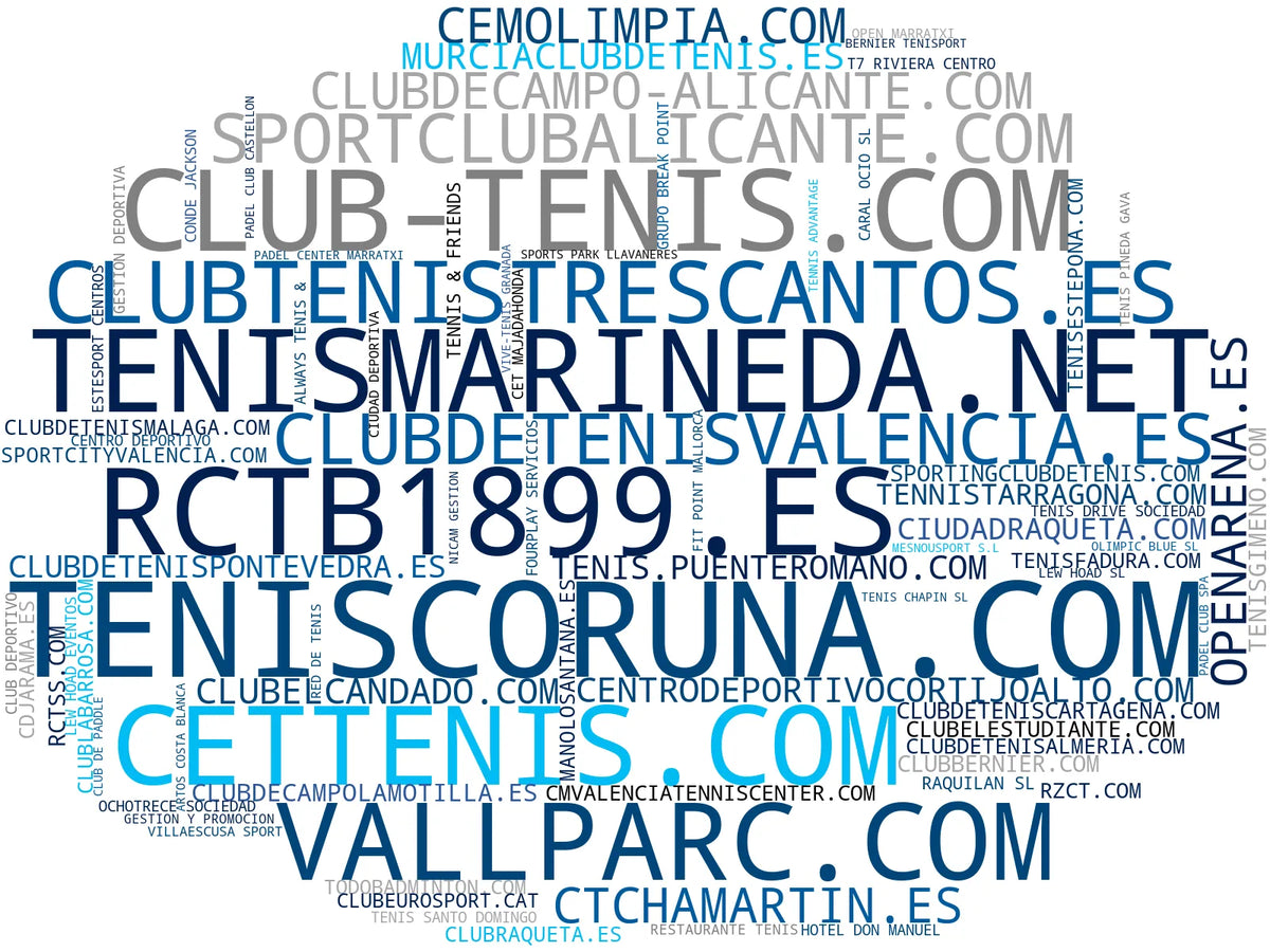 empresas españolas del sector pista de tenis, clases de badminton, club deportivo