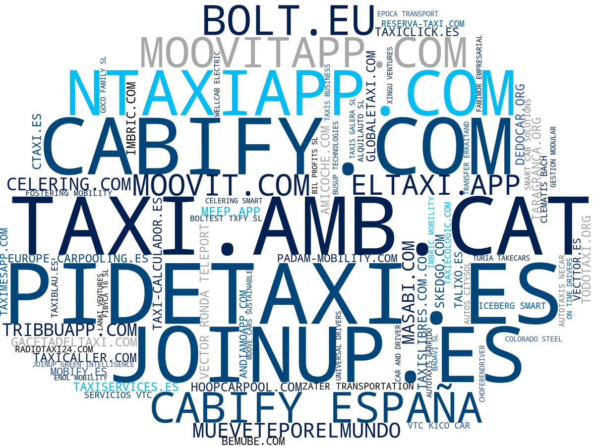 empresas españolas del sector transporte de pasajeros, gestión de flotas taxi, directorio de taxis