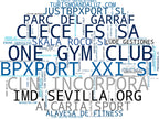 mapa de términos gestión instalaciones deportivas, eventos deportivos, servicios socorrismo