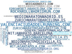 nube de conceptos carrera 10k, carrera 5k, carrera de running
