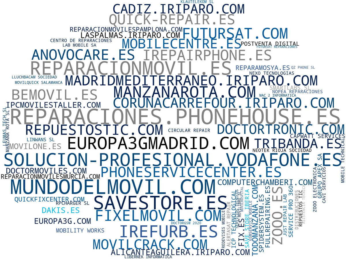 top competidores del nicho reparación de tablets, cambio de pantalla móvil, servicio técnico express