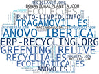 nube de conceptos gestión residuos electrónicos, recolección e-waste, valorización equipos informáticos