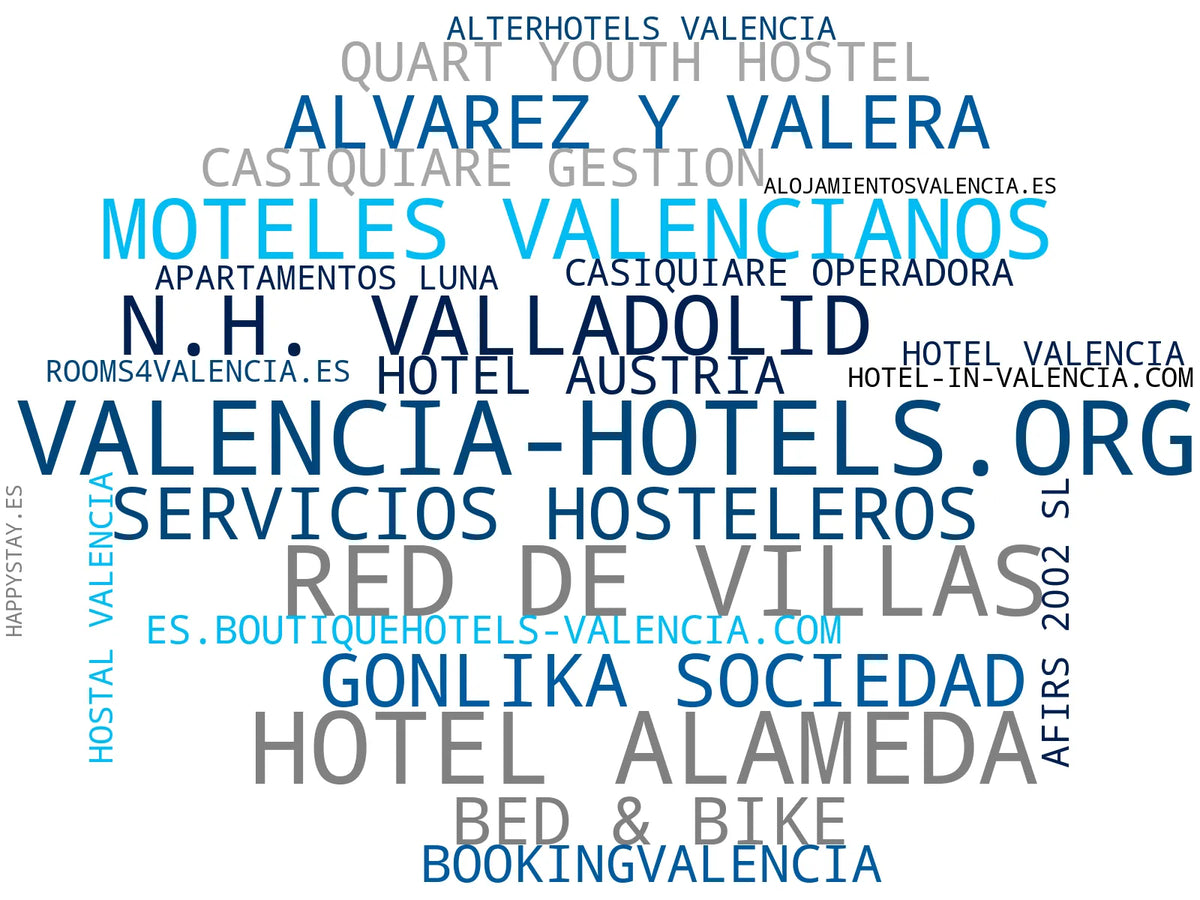 top competidores del nicho hoteles ciudad, reservas online, alojamiento turístico