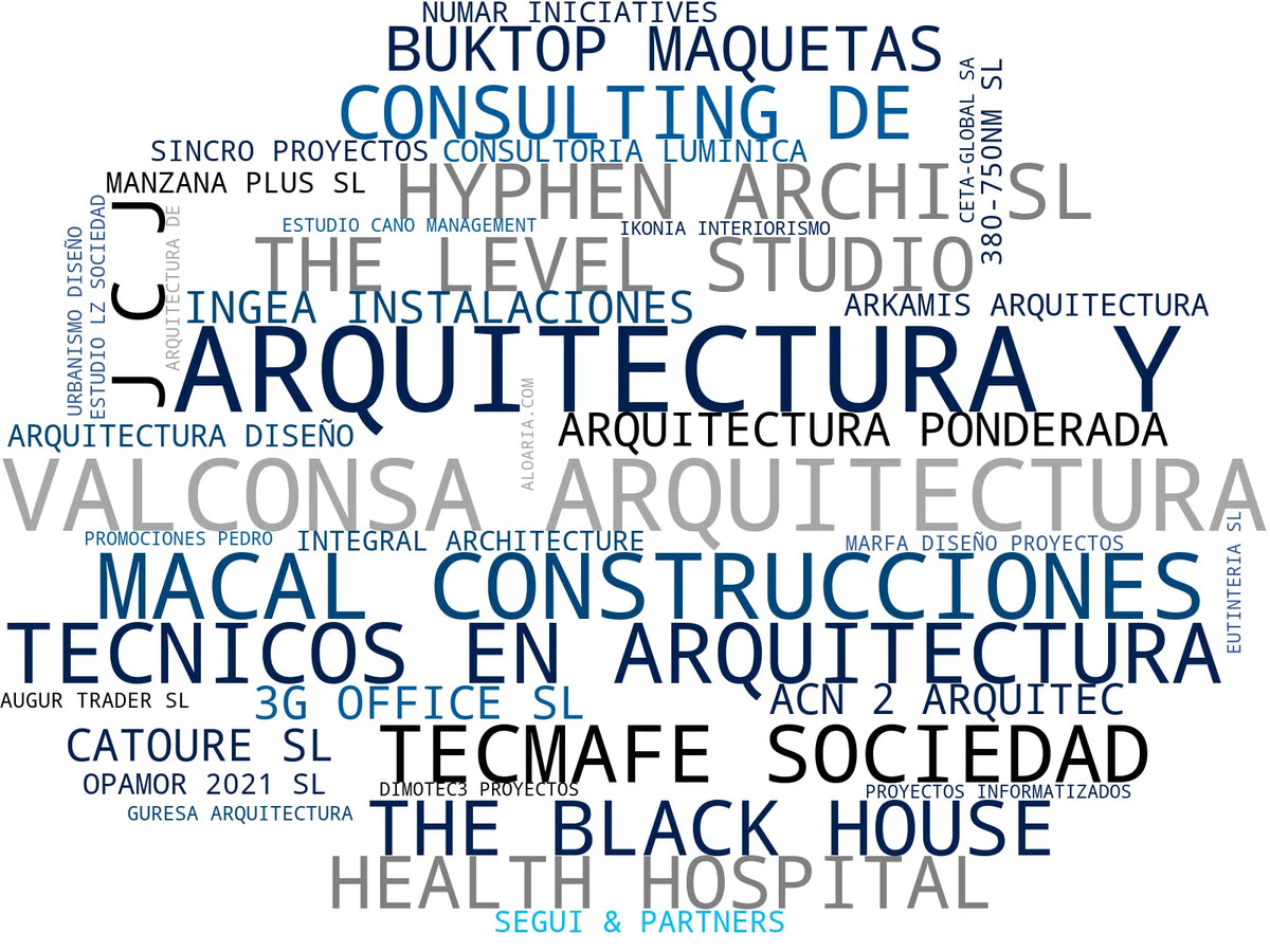 empresas mas grandes del nicho interiorismo residencial, arquitectura de salud, arquitectura de locales