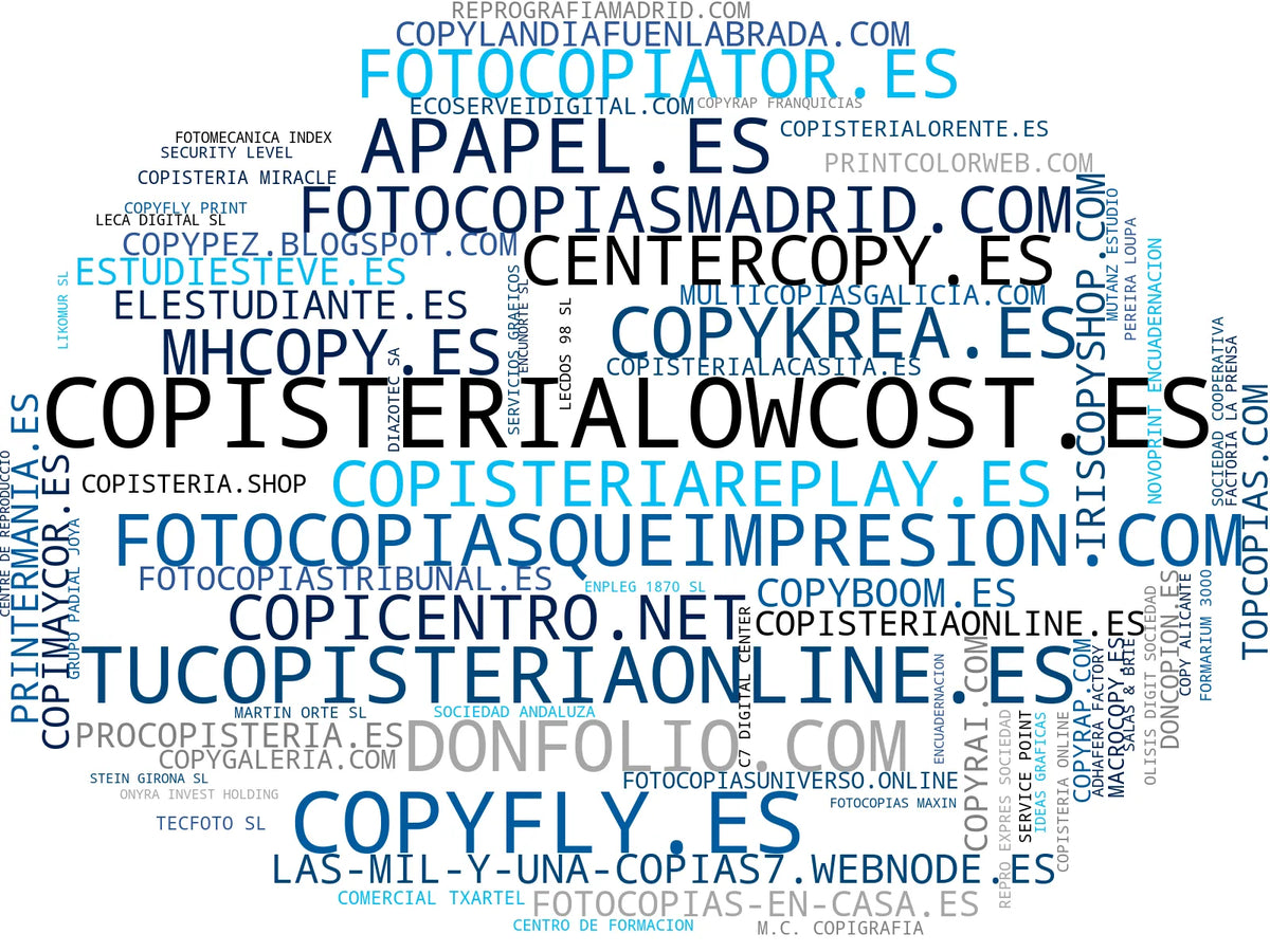 mapa de términos impresión digital, servicio reprografía, impresión de libros