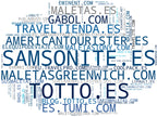 mapa de términos bolsos de viaje, equipaje ligero, bolsos de mano