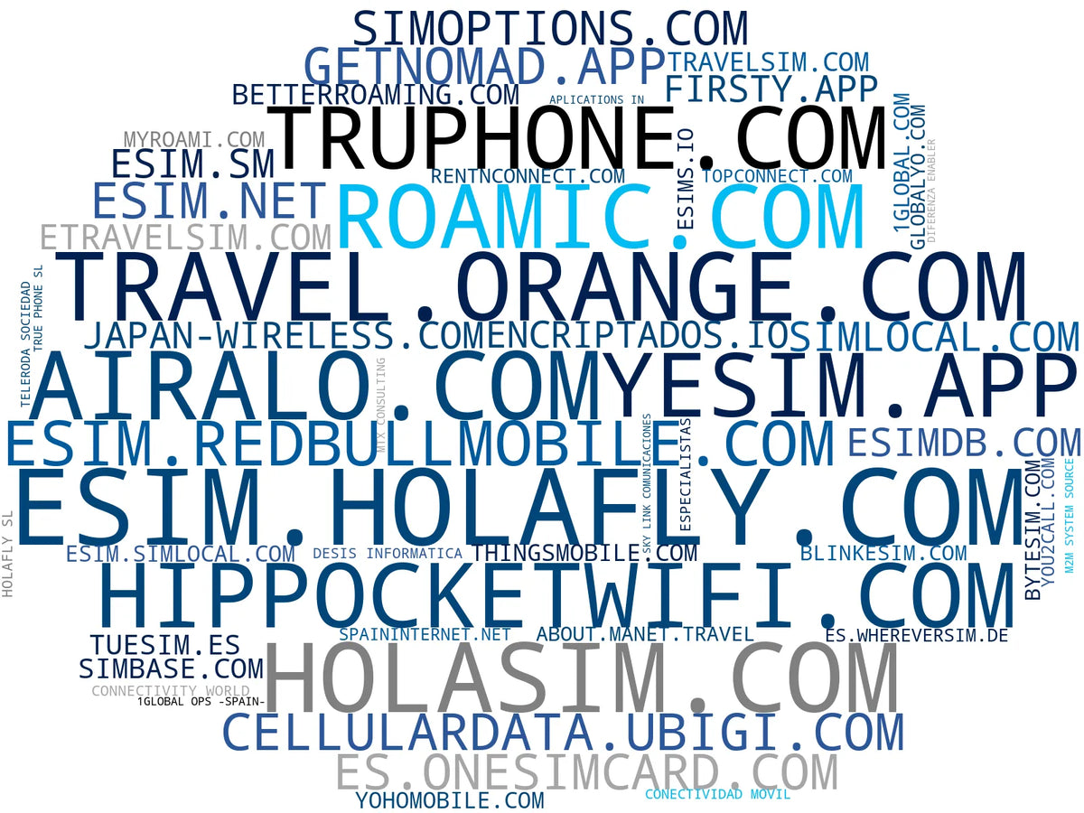 top competidores del nicho tarjeta SIM, servicio roaming, conectividad móvil