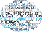 nube de conceptos accesorios pintura, pintura decorativa, pintura epóxica