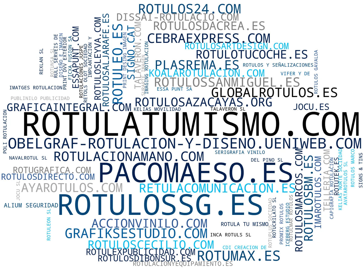 empresas españolas del sector impresión digital, rótulos personalizados, vinilos adhesivos